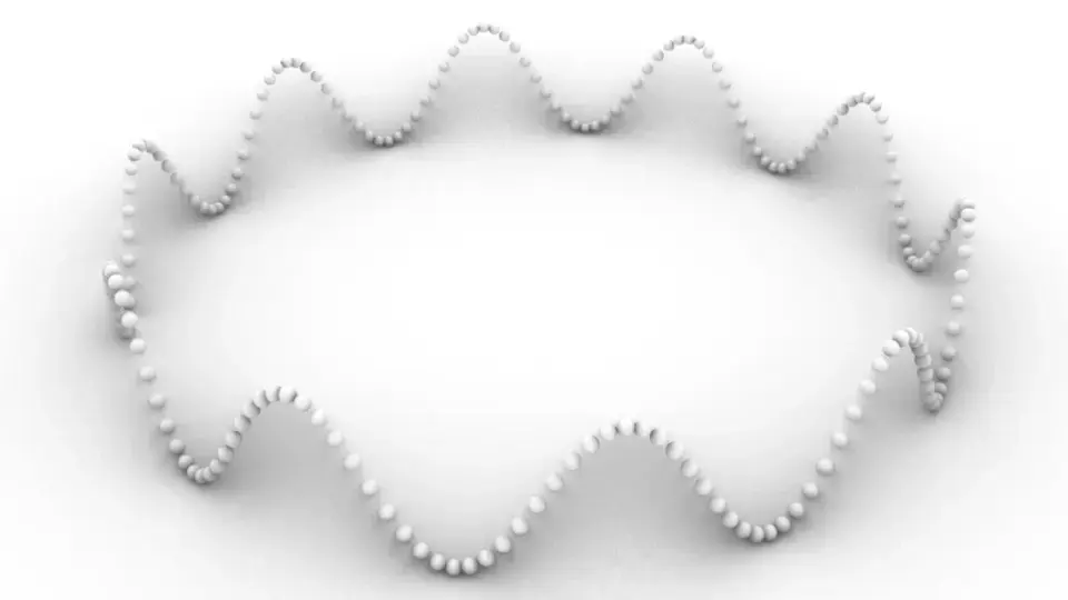 波打つ球体リング