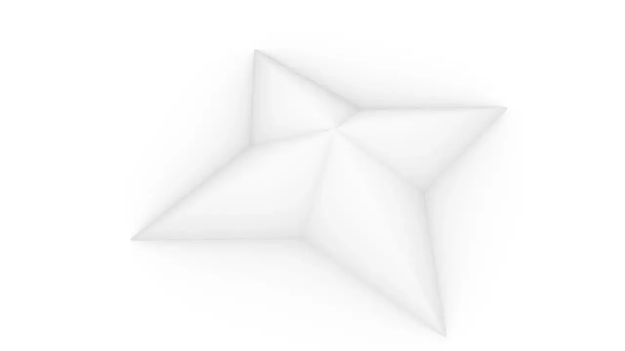 折り紙 – 山折り谷折りで立体化