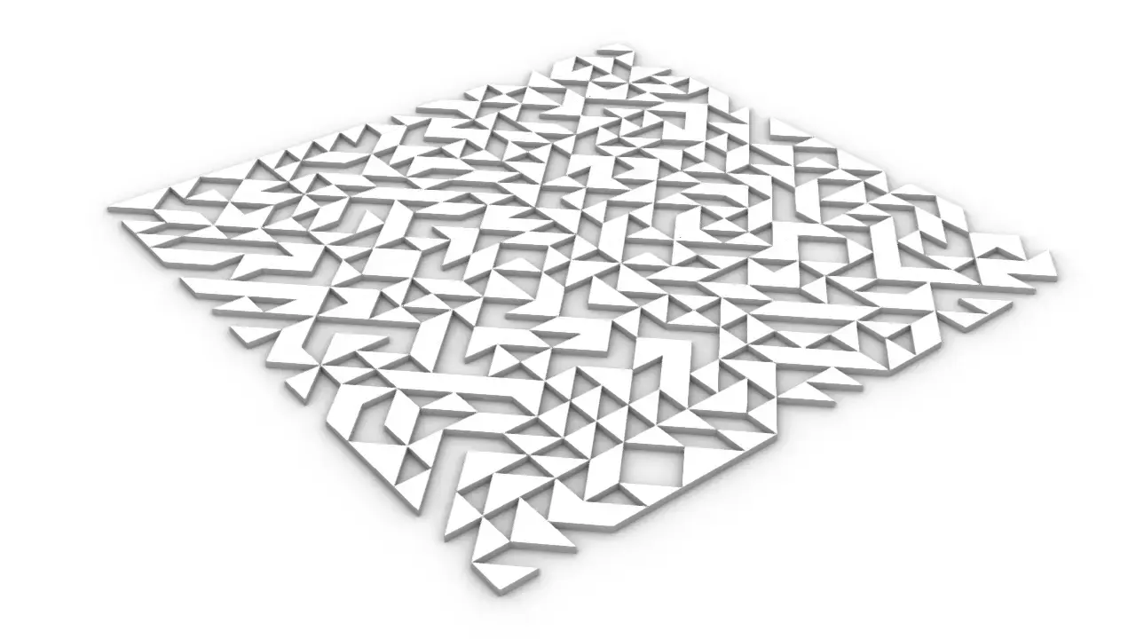 タイルパターン - 対角三角タイル