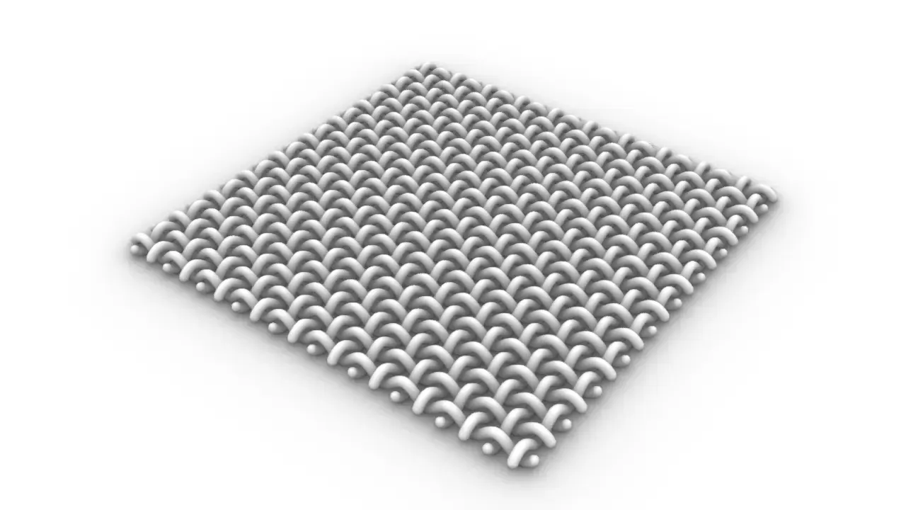 編み物のような交差パターン