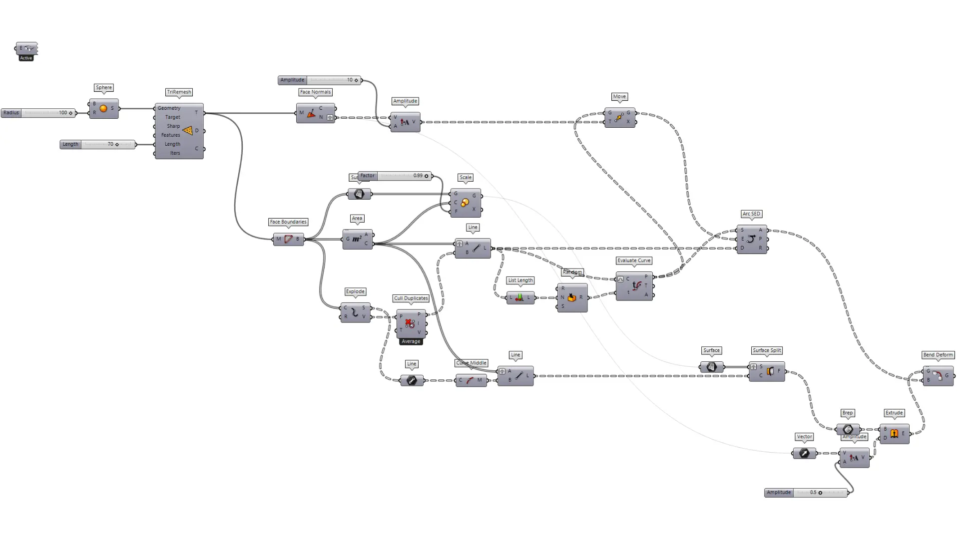 Bending Panels on a Spherical Surface - Code